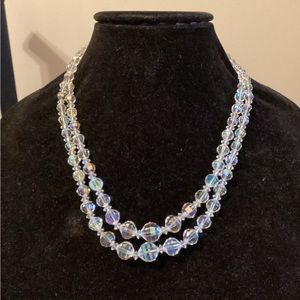Vintage Laguna AB Double Strand Necklace